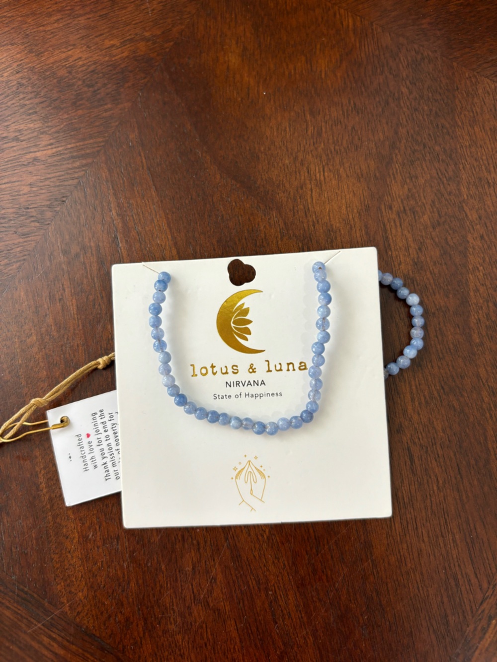 Lotus & Luna 4mm Healing Beaded Necklace - Nirvana